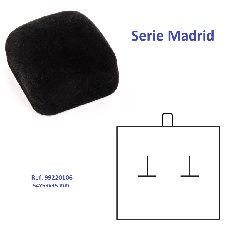 Madrid earrings case 54x59x35 mm.